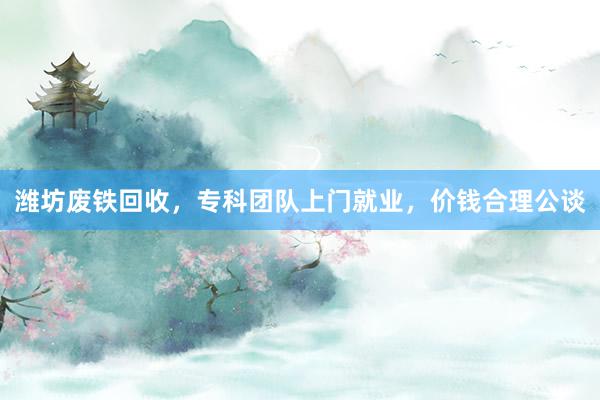 潍坊废铁回收，专科团队上门就业，价钱合理公谈